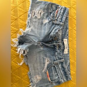 Abercrombie and Fitch cut off Jean shorts.